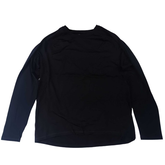 Men's X-LRG Fitted Long Sleeve T-Shirt, Black - All in Motion - Picture 2 of 5